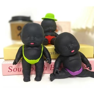 Muñeca de TPR Suave del Tamaño de la Palma de la Mano, Rellena de Arena, de Rebote Lento, Agradable al Tacto y Elástica, Juguete Antiestrés para Juegos de Imitación - Product Image 3