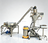 Machine de remplissage et de conditionnement semi-automatique à vis sans fin pour micro-dosage de poudre avec peseuse