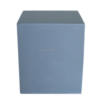 Gris écologique GFRC carré pliant pouf de rangement escabeau chinois pour l'intérieur et l'extérieur pour la chambre à coucher appartement atelier