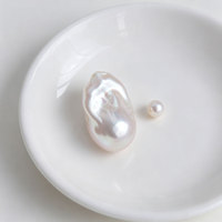 Perles baroques d'eau douce de qualité AAAA, 16 mm, blanches, naturelles, pour la fabrication de bijoux