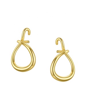 Ultimi orecchini di alta qualità in ottone placcato oro 18 carati geometria linea spessa orecchini accessori orecchini E201199