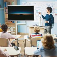 Nouveau style 2026 : Tableau blanc interactif éducatif Android 15 4K UHD avec design d'interface utilisateur (UI) amélioré et stylet pour enseignants (IFPD)