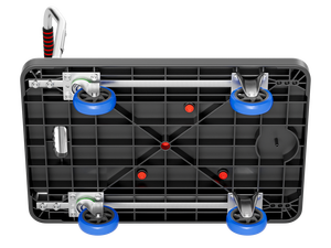 BC-864 ढहने योग्य व्यवसाय वर्ग रोलिंग कार्ट 4 व्हील स्टोरेज ट्रॉली फोल्डेबल हैंड ट्रक बाजार पुश कार्ट - Product Image 3