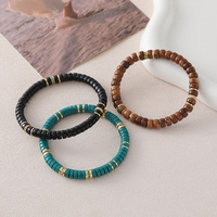 Bracelet en perles de pierre naturelle facettées et intercalaires avec embouts en cuivre et alliage, bracelet en jade tissé à la main pour femmes