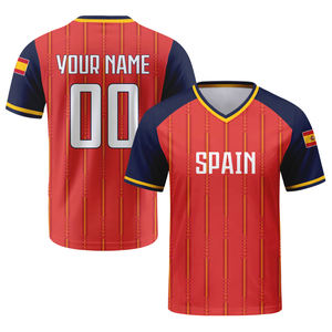 Maillot <span class=keywords><strong>de</strong></span> football personnalisé 2026 – T-<span class=keywords><strong>shirt</strong></span> uniforme national imprimé à manches courtes – Cadeaux pour supporters – Tailles S-4XL – Argentine, Brésil, Espagne, <span class=keywords><strong>France</strong></span> - Product Image 2