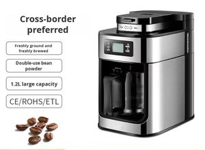 Небольшой домашний офис полностью автоматическая капельная Кофеварка электрическая свежемолотая кофемолка интегрированная шлифовальная машина Американский дизайн - Product Image 6