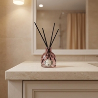 Diffuseur de parfum d'ambiance de luxe personnalisé, désodorisant d'ambiance sans flamme, ensemble diffuseur à bâtonnets d'huiles essentielles longue durée