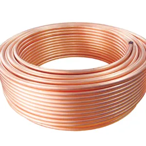 Copper Pipe Straight Bending ASTM C10100 C10200 Copper Tube / Copper Pipe Coils for Evaporator and condenser