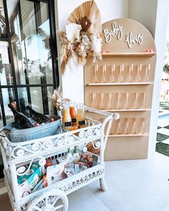 Eleganti decorazioni di nozze con Display per flauti Champagne include bicchieri da antipasto e arco a muro - Product Image 6