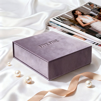 Boîte cadeau personnalisée de luxe en carton rigide rose avec fermeture magnétique et gaufrage pour huiles essentielles et crèmes pour le visage, pour emballage cosmétique