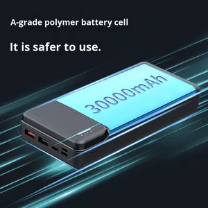 Power Bank Personalizzato in Plastica 22.5W 30000mAh Grande Capacità con LOGO Stampato Alimentatore Portatile per Ricarica Rapida all'Aperto - Product Image 1