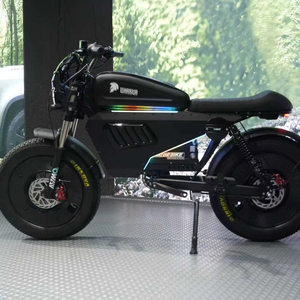Bicicleta Eléctrica de <span class=keywords><strong>Montaña</strong></span> Black Warrior con Motor de 3000W, Frenos de Disco Hidráulicos, Todoterreno, Disponible en Almacén de EE. UU. - Product Image 1