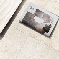 Carrelage de sol et mur de salle de bains, en porcelaine, nouvelle couleur crème, surface ondulée intérieure, cuisine,