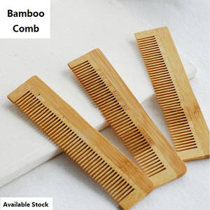 Fournitures hôtelières de haute qualité, peigne en bambou naturel, peigne avec logo personnalisé, antistatique, brosse à barbe en poils faits à la main, peigne pour le soin des cheveux - Product Image 4