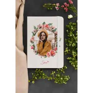 Personalized Thermo Leather Notebook with Custom Photo Insert-Personal <b>Gift</b> Set 1 - Product Image 1