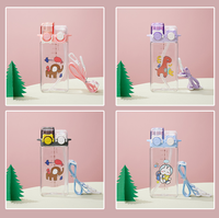 Gobelet d'eau pour enfant, bouteille d'eau pour l'école en plein air, mignon avec Animal de dessin animé, avec bandoulière pour garçon et fille, 570ML
