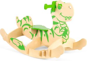 Género Neutral dinosaurio de madera caballo balancín interior/exterior niños balancín juguete para niños pequeños bebés de 1 a 3 años - Product Image 3