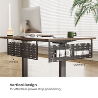Gestion des câbles à vis Support de plateau de câbles vertical sous le bureau pour bureau