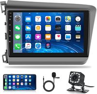 Stereo Navigasi GPS Mobil untuk Civic 2012-2015 Android 13 Wireless CarPlay Android Auto DSP 4G WiFi BT OEM Plug Play Amplifier