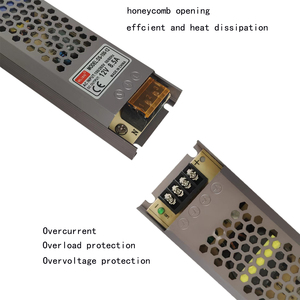 Источник питания светодиода ультра тонкий 8.5a 12v 100w тонкий световая сила драйвер 8.5amp трансформаторы наружные светодиодные потолочные светильники 12v постоянного тока светодиодный драйвер - Product Image 3