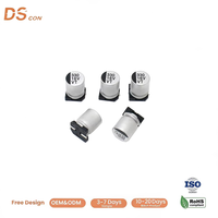 Condensador Electrolítico de Aluminio SMD de 16V 330uF 8*10.5mm, Tipo V-Chip, Directo de Fábrica, para Aplicaciones de Montaje SMT Automatizado