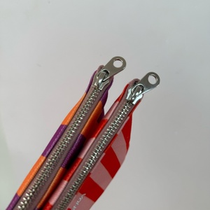 Pochette de <span class=keywords><strong>maquillage</strong></span> en toile rayée à la française, style parisien, minimaliste, avec fermeture éclair, pochette de voyage rayée vibrante et chic - Product Image 4