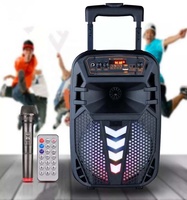 Altavoz de Karaoke Bluetooth con Micrófono, Bafle para Fiestas al Aire Libre, Altavoz de Karaoke de 12 Pulgadas con Micrófono y Bluetooth
