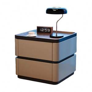 Vente en gros <span class=keywords><strong>de</strong></span> tables <span class=keywords><strong>de</strong></span> <span class=keywords><strong>chevet</strong></span> modernes minimalistes en bois <span class=keywords><strong>vert</strong></span> et orange avec rangement, petites tables <span class=keywords><strong>de</strong></span> nuit - Product Image 2