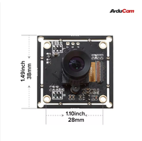 Caméra USB monochrome Arducam 2MP OV2311 à obturateur global, faible distorsion, objectif M12 sans microphones, module Raspberry Pi