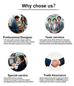 Porte-tee de golf personnalisé avec logo brodé, imperméable, amusant, en peluche, animaux (requin, pieuvre, éléphant, girafe), dessin animé, fermeture magnétique - Product Image 6