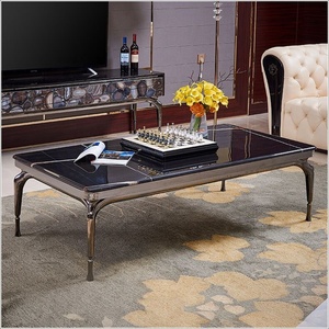 Table <span class=keywords><strong>rectangulaire</strong></span> vintage de luxe avec tiroir <span class=keywords><strong>Console</strong></span> décorative en marbre d'agate pour le salon, la salle à manger et la villa. - Product Image 6