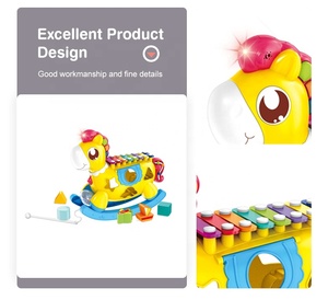Bebé <span class=keywords><strong>caballito</strong></span> de madera educativos bloques de construcción de instrumento musical de música de piano de juguete - Product Image 4