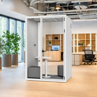 Cabine de bureau insonorisée mobile, cabine anti-bruit pour réception, salle de piano, diffusion en direct et espace d'enseignement