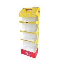 Présentoir de supermarché en PVC pour biscuits, support de magasin en plastique personnalisé, épaisseur ajustable, pour produits alimentaires