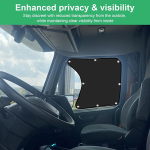 Xinjun Truck Curtains Side <b>Window</b> <b>Shades</b> Black Polyester Sucker Installation For Car Sun Protection Heat Insulation - Product Image 3