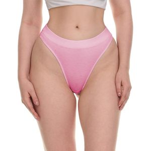 Women's Cotton High Rise <b>Thongs</b> <b>Seamless</b> Underwear Multi Pack Sexy Style - Product Image 2