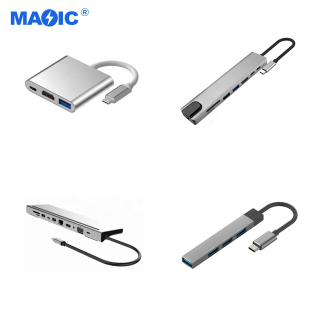 New USB3.1 Type C to HDMI USB PD Type C SD TF Card USB Hub Docking Station USB C Hub Multiport Adapter