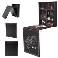 Table murale pliable suspendue moderne, bureau Simple, table à manger pliable en bois, rangement, bureau d'ordinateur