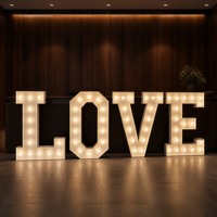 Enseigne LED personnalisée transfrontalière sur pied, lettres lumineuses LED, idéale pour demande en mariage, performance, mariage, IP65, enseigne lumineuse à LED