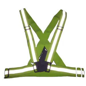 High Visibility Reflective Safety Vest Suspenders Adjustable Belt Outdoor Running Reflective Safety Vest Straps
