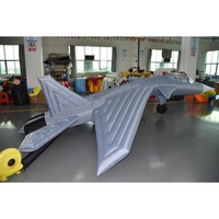 Modèle géant gonflable personnalisé KeepFuns de chasseur aérien, avion gonflable en PVC pour la publicité, la décoration d'événements et d'expositions