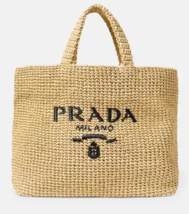 Venta caliente para el verano 2024 personalizar Logo bordado marca papel Rafia bolsa hecha a mano del mejor proveedor en Vietnam