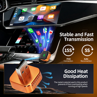 Nuevo Adaptador de Coche Portátil JMC 2 en 1 USB BT Mini con Mirror Link, Control de Volante Manos Libres, CarPlay y Android Auto