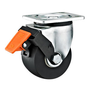 Rodízio Super Pesado Tipo A de 3, 4 e 5 Polegadas com Centro de Gravidade Baixo, Roda de Nylon para Carrinhos Industriais - Product Image 6