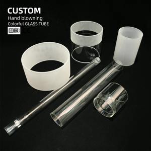 BOGLASSカスタマイズ手吹き色サイズ耐熱透明Borosilicate3.3ガラスチューブ工業用アクセサリー - Product Image 1