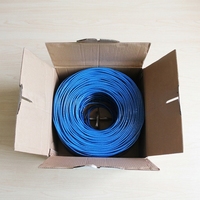 Cable de Red Ethernet Cat 6 UTP de Cobre Puro de 305 m, 23AWG, Cobre Sólido, Kit de Caja de Distribución para Router de Alta Velocidad