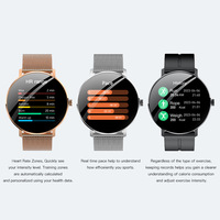Montre connectée AR unisexe avec écran AMOLED HD incurvé de 1,32 pouces, réponse aux messages WhatsApp, paiement rapide NFC, suivi de la santé tout au long de la journée