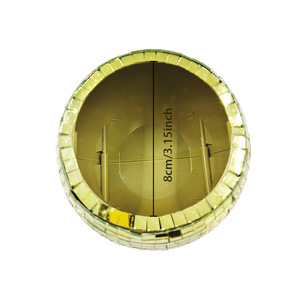 कारखाने थोक वर्ग ग्लास चांदी सोने के अनुकूल आधुनिक डिस्को बॉल फ्लैट बॉटम मिरर प्लांटर डेस्कटॉप सजावट - Product Image 5