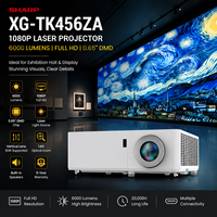 Projecteur laser Sharp XG TK456ZA 1080P 6000 lumens, prise en charge 4K, garantie 5 ans pour les entreprises
