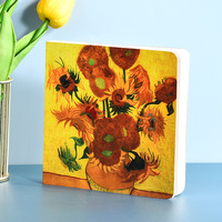 Peintures à l'huile Van Gogh, tampons vierges, carnets, cahiers minimalistes, cahiers d'étudiant, vente en gros